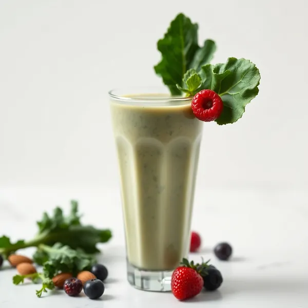 Post-Workout Kale Almond Coconut Milk Smoothie
