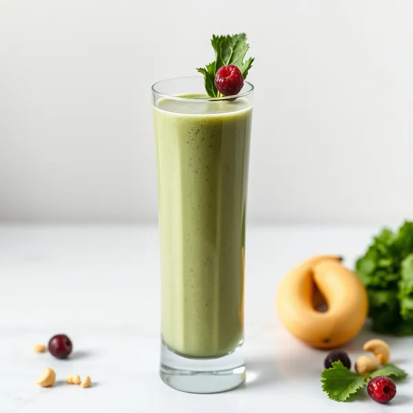 Batido de Couve e Leite de Caju Pós-Treino