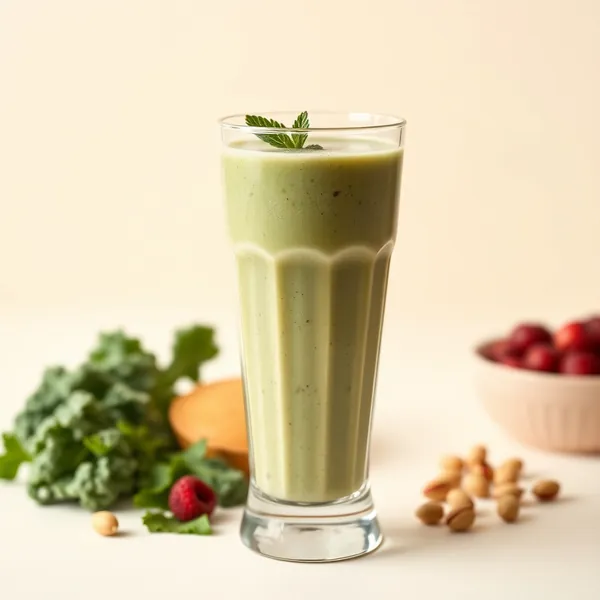 Batido de Kale y Leche de Pistacho Post Entrenamiento