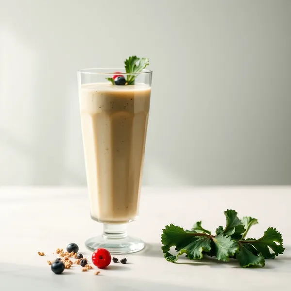 Batido de Kale y Leche de Arroz Post Entrenamiento