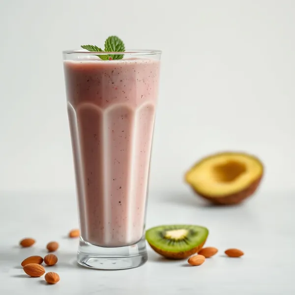 Batido de Kiwi, Amêndoa e Leite de Coco Pós-Treino