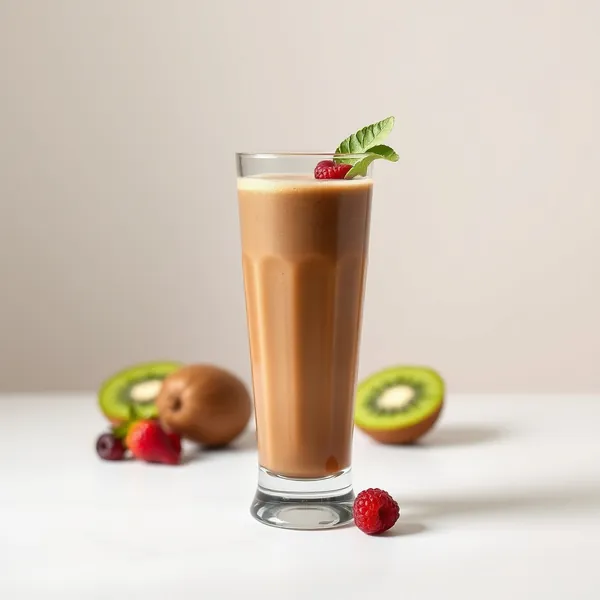 Batido de Kiwi e Café Frio Pós-Treino