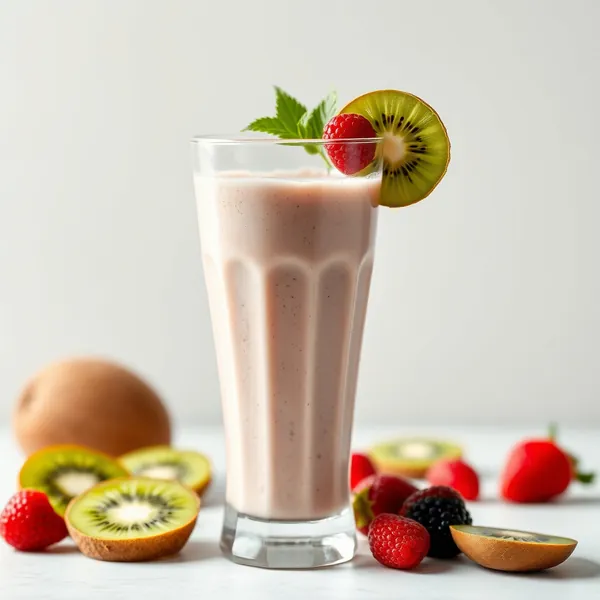 Batido de Kiwi e Iogurte Grego Pós-Treino
