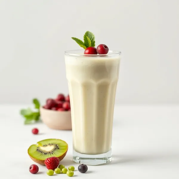Smoothie de Kiwi e Leite de Ervilha Pós-Treino