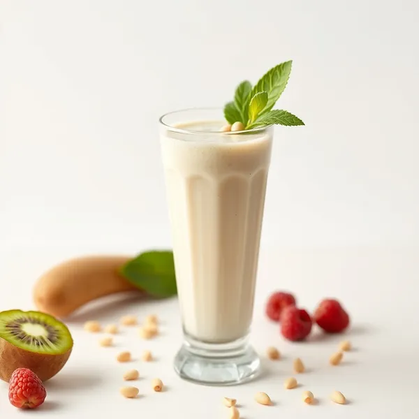 Smoothie de Kiwi e Leite de Pistache Pós-Treino