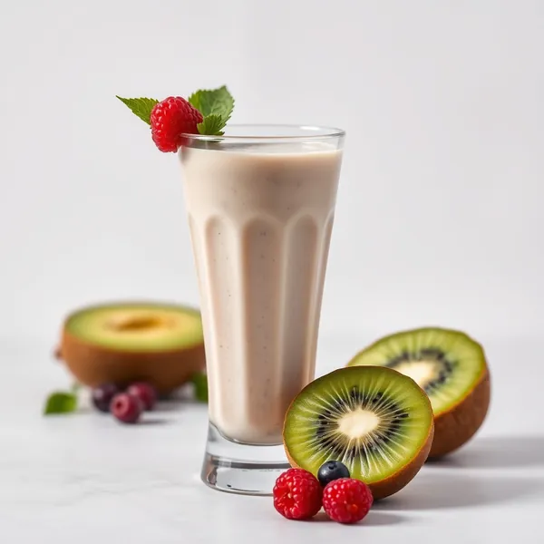Smoothie de Kiwi e Leite de Arroz Pós-Treino