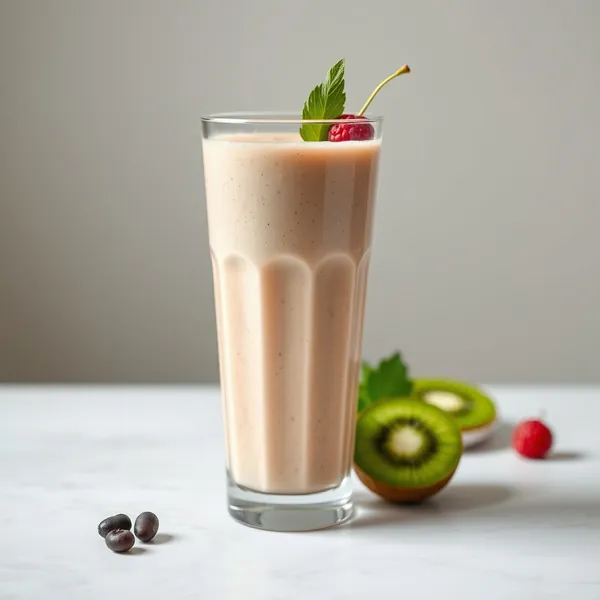 Post-Workout Kiwi Soy Milk Smoothie