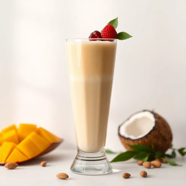 Batido de Mango, Almendra y Leche de Coco Post Entrenamiento