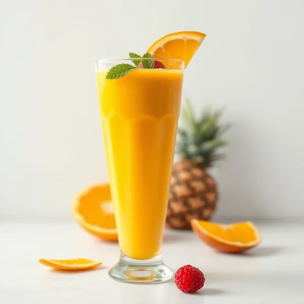 Post-Workout Mango Orange Juice Smoothie