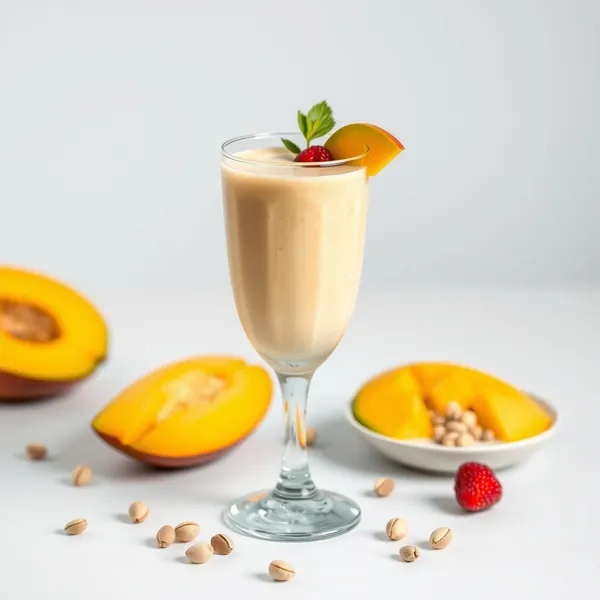 Smoothie de Manga e Leite de Pistache Pós-Treino