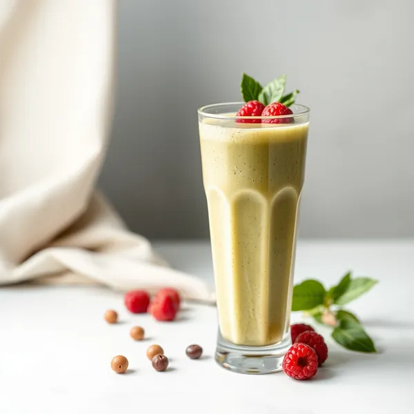 Post-Workout Matcha Hazelnut Milk Smoothie