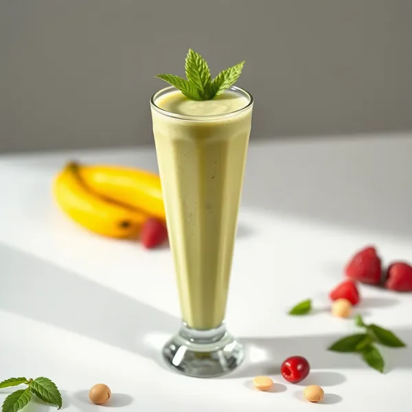 Batido de Matcha e Leite de Macadamia Pós-Treino