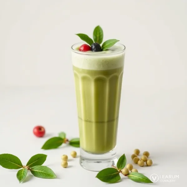 Smoothie de Matcha e Leite de Ervilha Pós-Treino