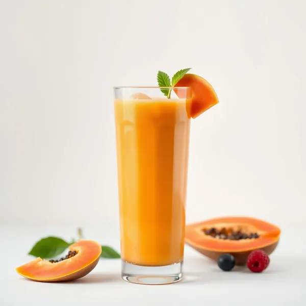 Post-Workout Papaya Apple Juice Smoothie