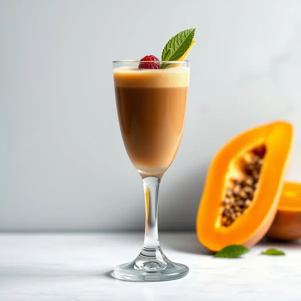 Post-Workout Papaya Cold Brew Coffee Smoothie