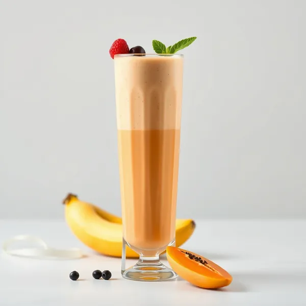 Smoothie de Papaya e Iogurte Grego Pós-Treino