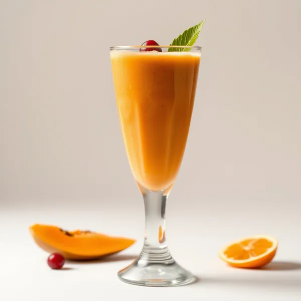 Post-Workout Papaya Orange Juice Smoothie