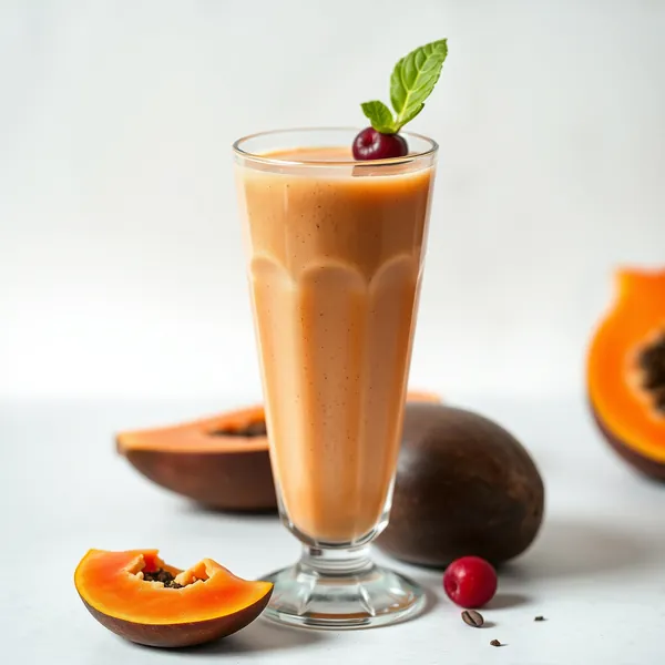 Post-Workout Papaya Protein Shake Smoothie