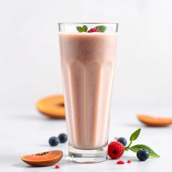 Smoothie de Papaya e Leite de Arroz Pós-Treino