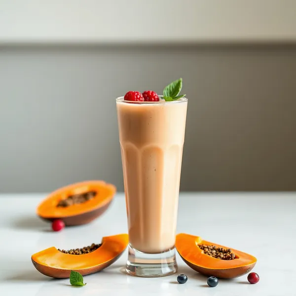 Batido de Papaya y Leche de Espelta Post Entrenamiento