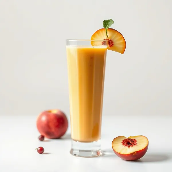 Post-Workout Peach Apple Juice Smoothie