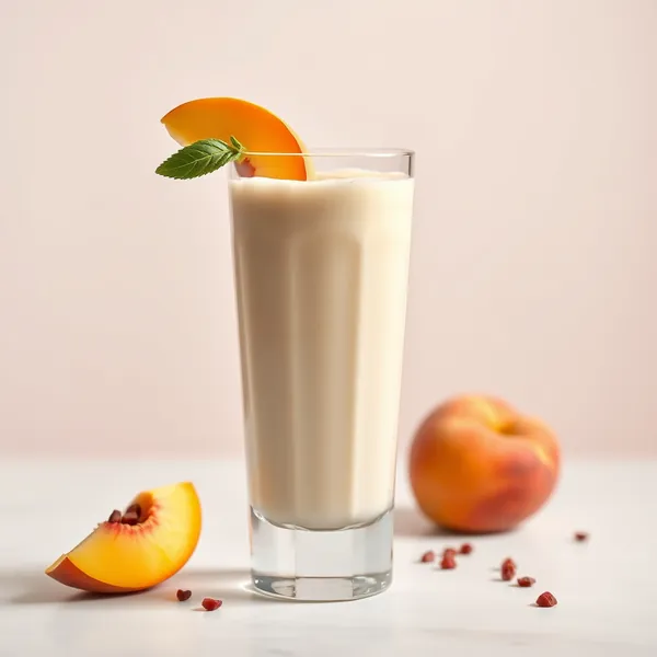 Pfirsich Kefir Milch Smoothie nach dem Training