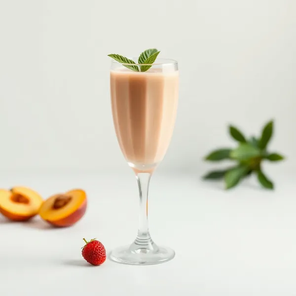 Post-Workout Peach Protein Shake Smoothie