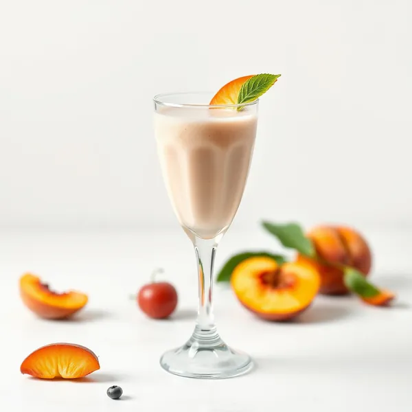 Post-Workout Peach Soy Milk Smoothie