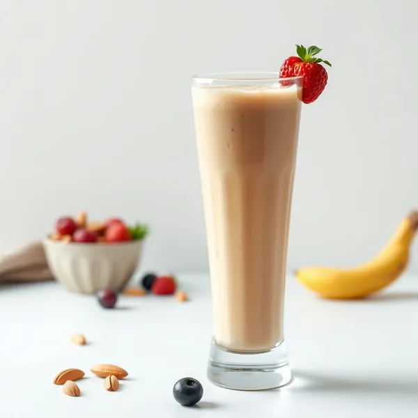 Post-Workout Peanut Butter Almond Milk Smoothie
