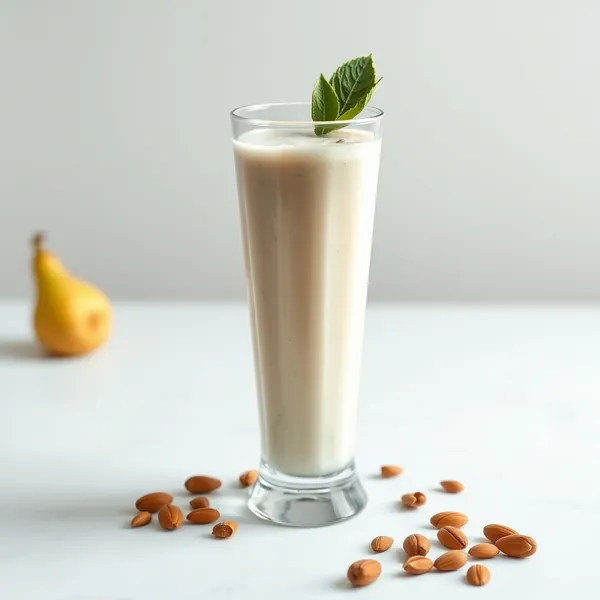Batido de Pera y Leche de Almendra Post Entrenamiento
