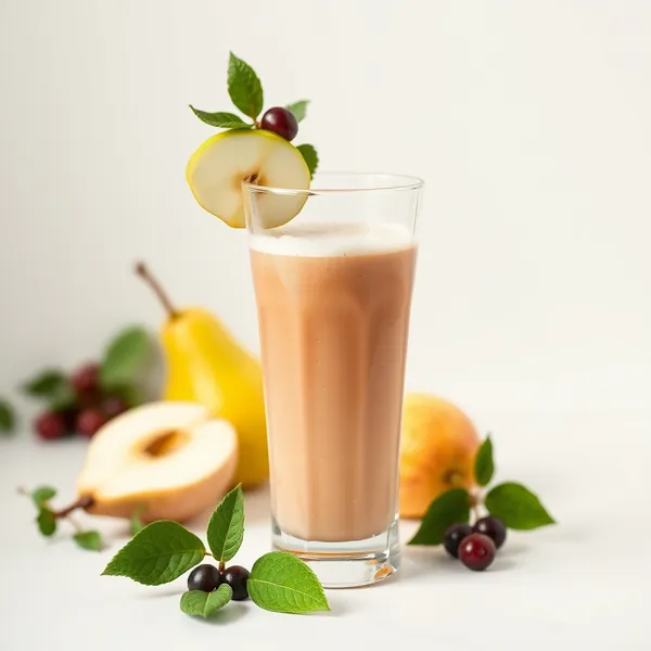Smoothie de Suco de Pera e Maçã Pós-Treino