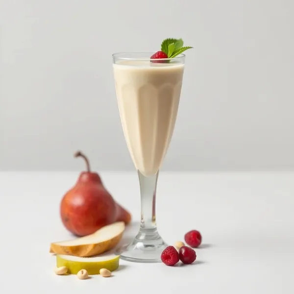 Batido de Pera y Leche de Anacardo Post Entrenamiento