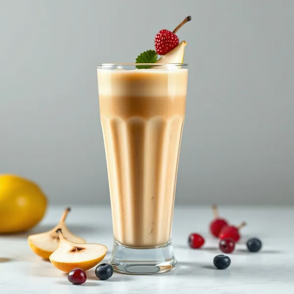 Birnen-Kaffee-Eis-Smoothie nach dem Training