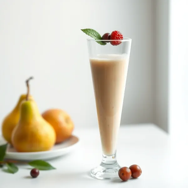 Smoothie de Pera e Leite de Avelã Pós-Treino