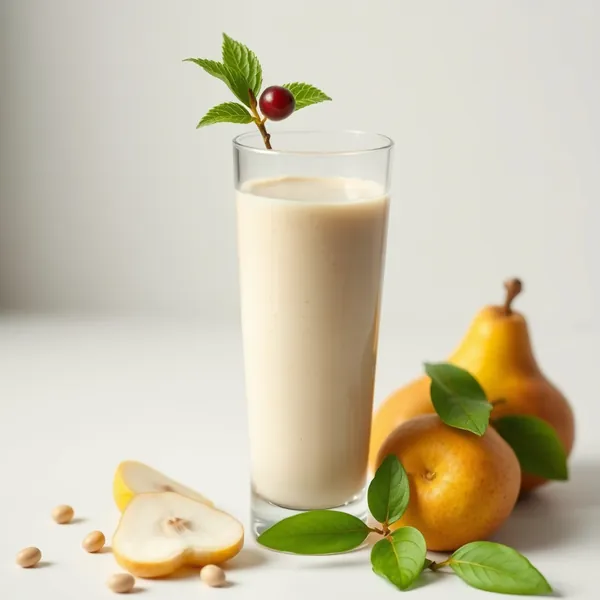 Smoothie de Pera e Leite de Macadamia Pós-Treino