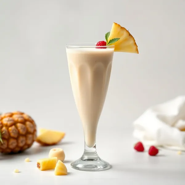 Smoothie de Abacaxi e Leite de Macadamia Pós-Treino