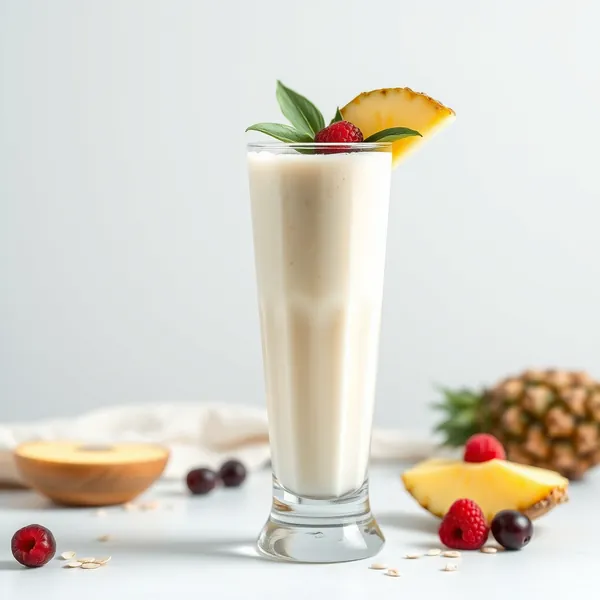 Post-Workout Pineapple Oat Milk Smoothie