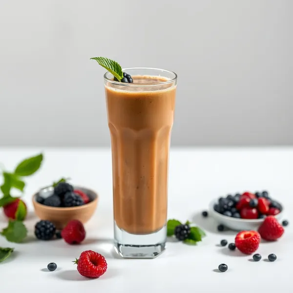 Batido de Proteína em Pó com Café Frio Pós-Treino