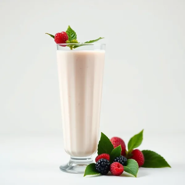 Post-Workout Protein Powder Kefir Milk Smoothie