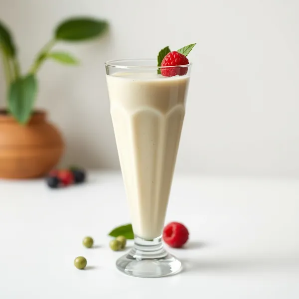 Post-Workout Protein Powder Pea Milk Smoothie