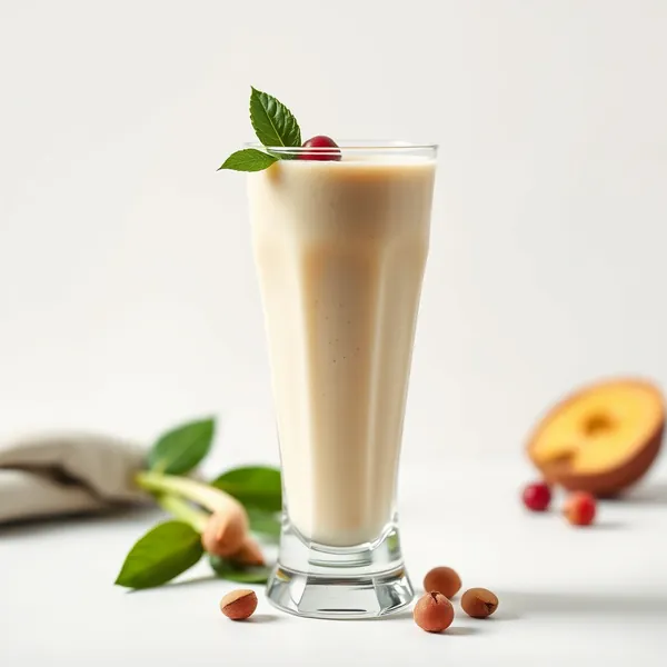 Proteinshake mit Pistazienmilch nach dem Training