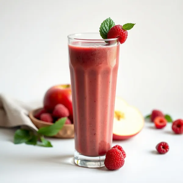 Post-Workout Raspberry Apple Juice Smoothie