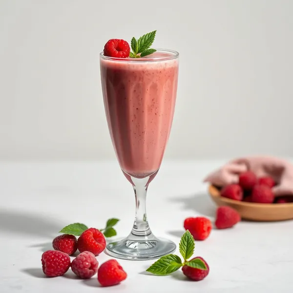 Post-Workout Raspberry Hemp Milk Smoothie