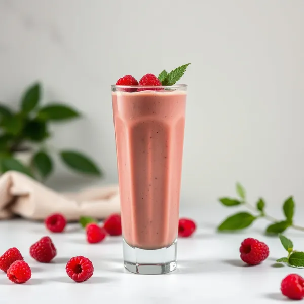 Post-Workout Raspberry Matcha Tea Smoothie
