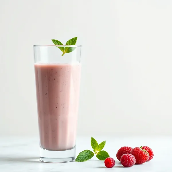Post-Workout Raspberry Oat Milk Smoothie