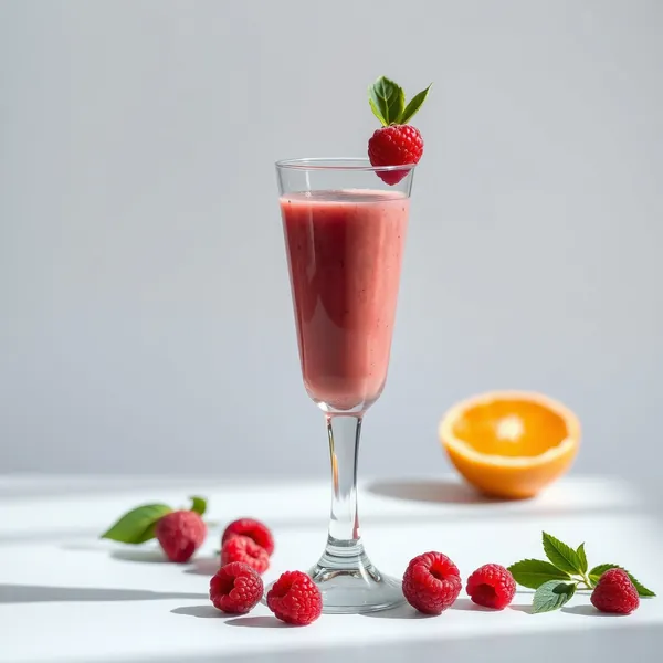 Post-Workout Raspberry Orange Juice Smoothie