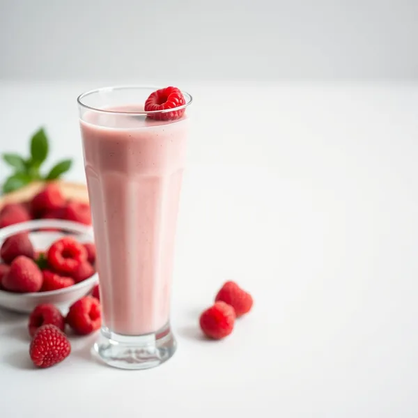 Smoothie de Framboesa e Leite de Arroz Pós-Treino