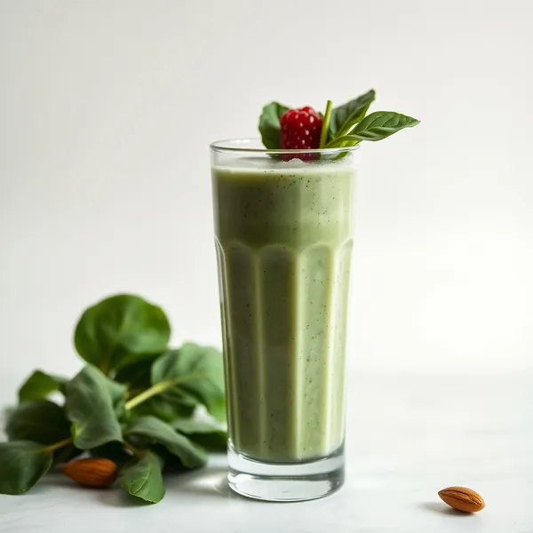 Post-Workout Spinach Almond Milk Smoothie