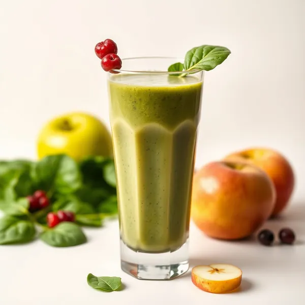 Post-Workout Spinach Apple Juice Smoothie