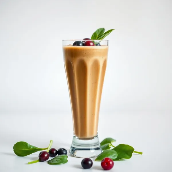 Batido de Espinacas y Café Frío Post Entrenamiento